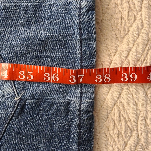 Pilcro patchwork high waisted wide leg denim sz31 - Picture 9 of 11